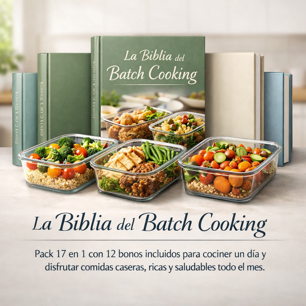 La Biblia del Batch Cooking –  + 12 BONOS 🎁